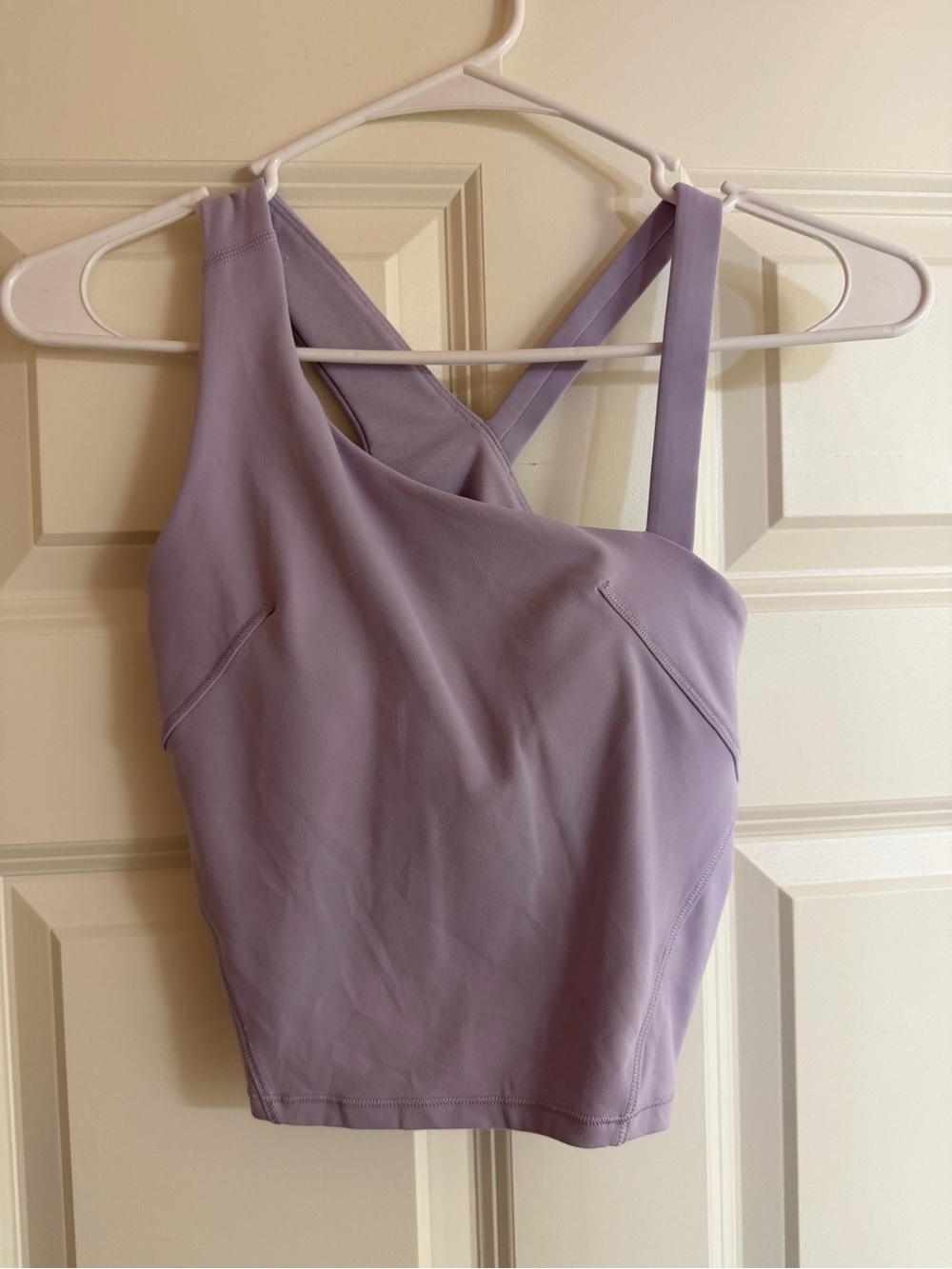 Lululemon Lavender Cross-Back Crop Top